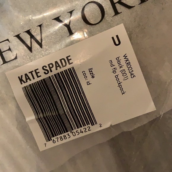 14. Kate Spade Lizzie Medium Flap Backpack in Black - Picture 8 of 13